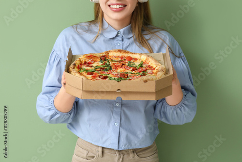 Teenage girl with delicious...
