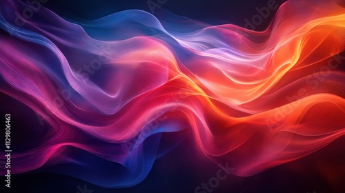 Abstract Colorful Background Design with Smooth Lines and Soft Lighting