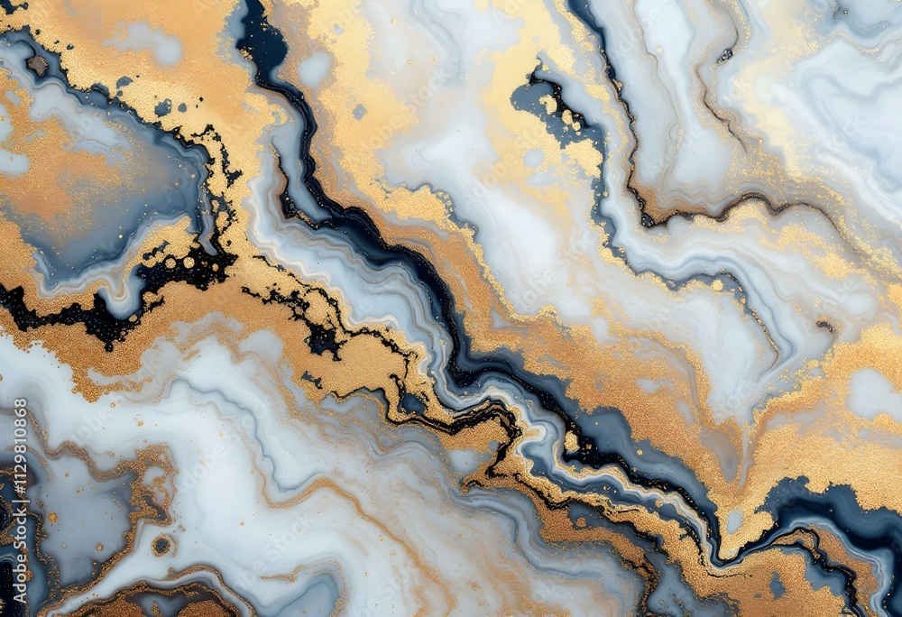 Liquid marble design abstract painting background with gold splash texture.
Liquid marble design abstract painting background with gold splash texture.