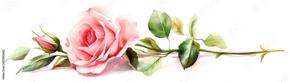 Beautiful pink rose isolated on white background. Beautiful pink rose isolated on white background.