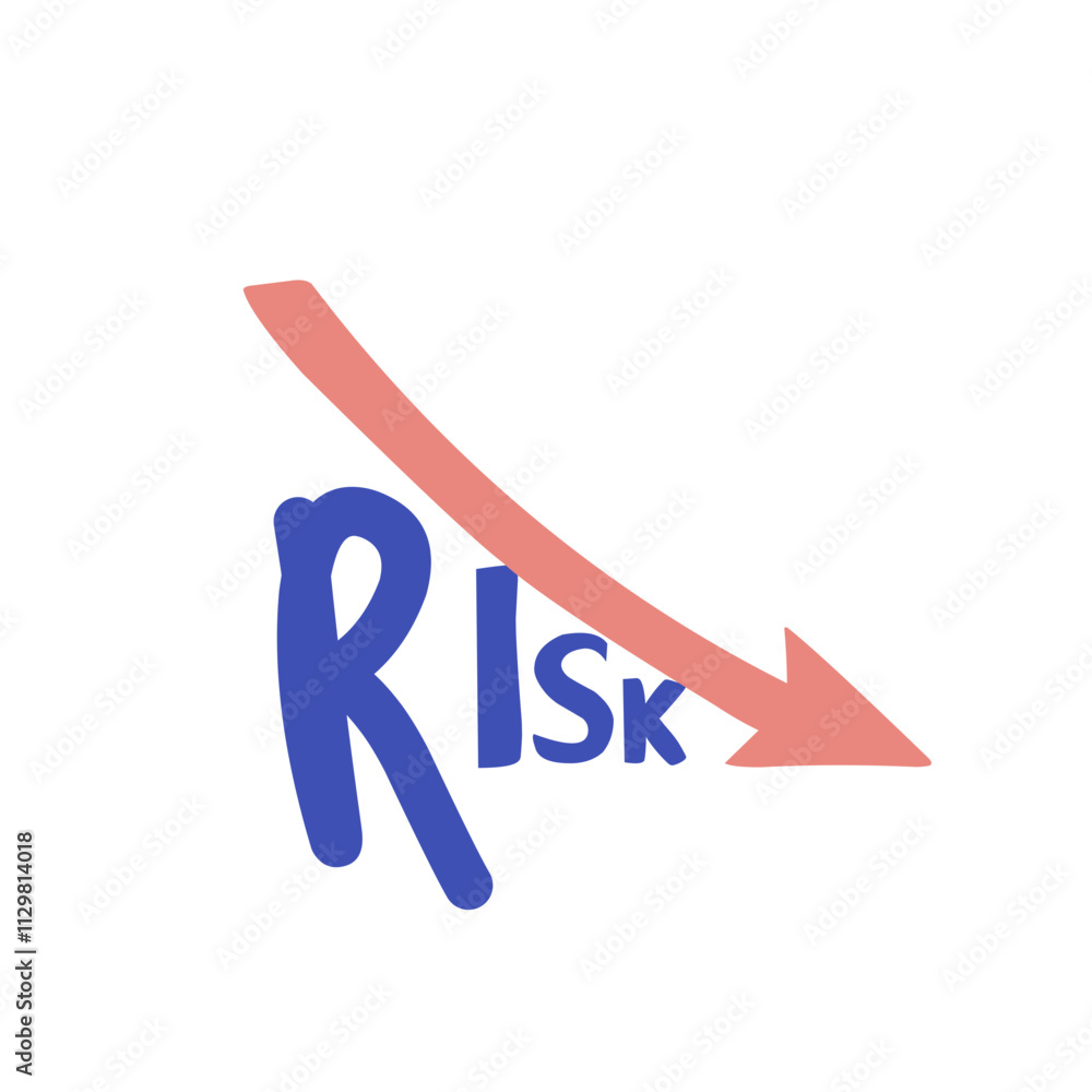 Risk Vector illustration icon Risk Vector illustration icon