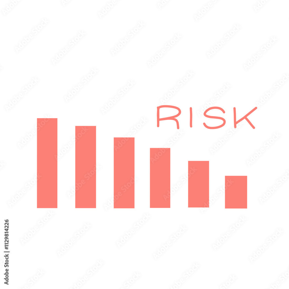 Risk Vector illustration icon Risk Vector illustration icon