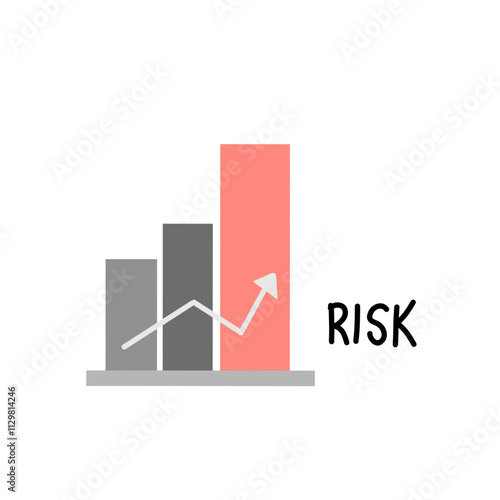 Risk Vector illustration icon