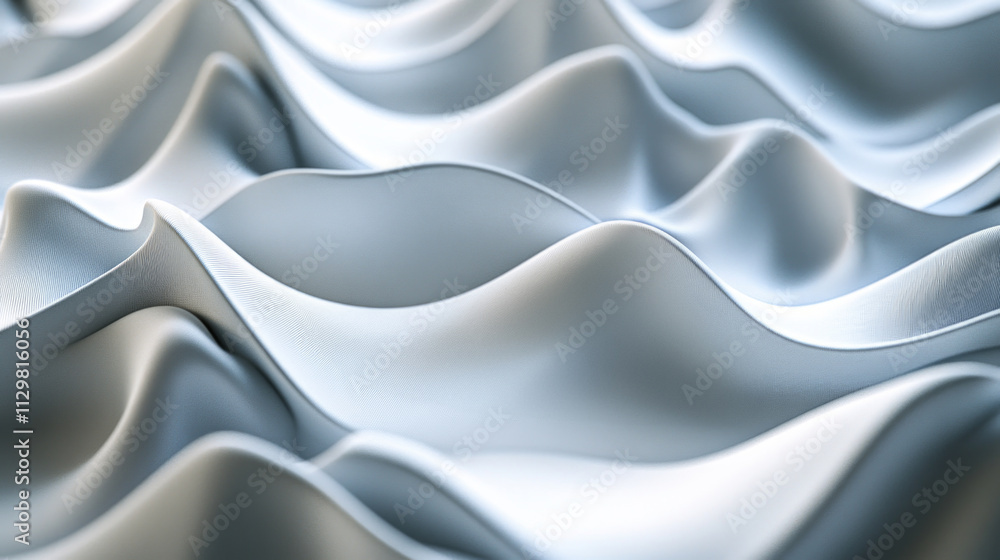 Obraz premium Abstract background with grey waves flowing