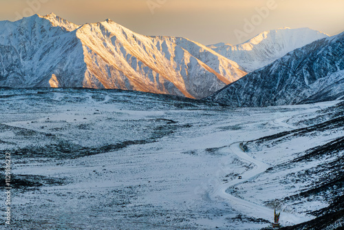 Aerial panoramic view of the Tibetan Plateau in West Sichuan, China