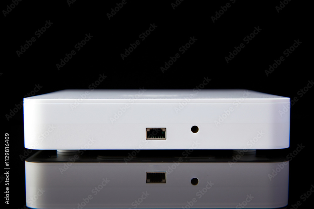High-tech WiFi modem router displayed. advanced technology and wide coverage. WI-FI router High-tech WiFi modem router displayed. advanced technology and wide coverage. WI-FI router