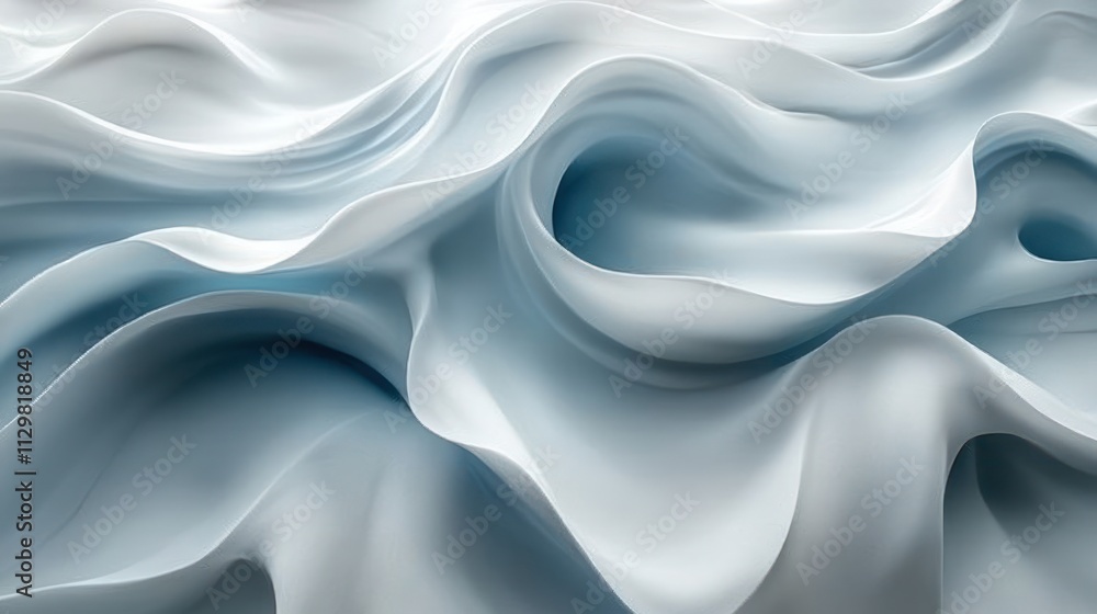 Elegant Abstract Background Design with Soft Blue and White Gradient 3D Render Elegant Abstract Background Design with Soft Blue and White Gradient 3D Render