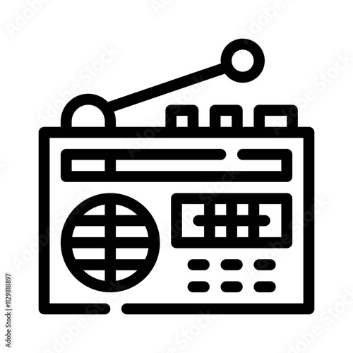 radio line icon
