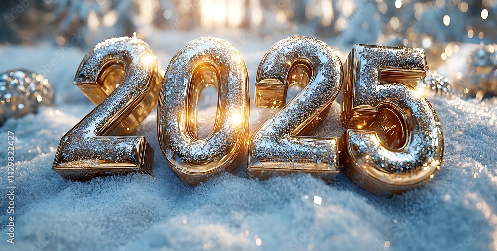 Number in the Snow for a Magical New Year 2025
Number in the Snow for a Magical New Year 2025
