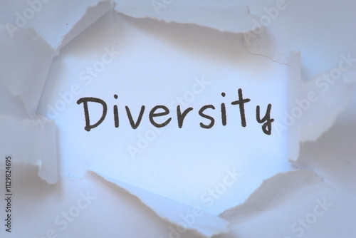 diversity word on paper