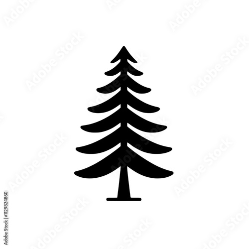 pine tree vector illustration isolated