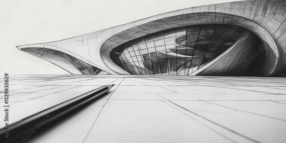 Fototapeta premium Header regarding architecture. Architecture banner. Architecture concept. Architecture header. Architecture 