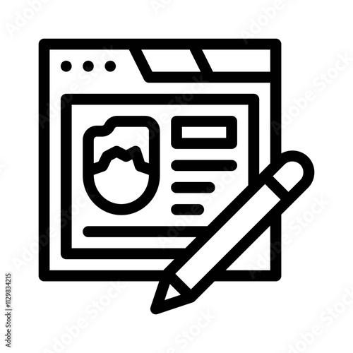 application form line icon