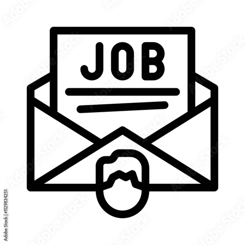 offer letter line icon