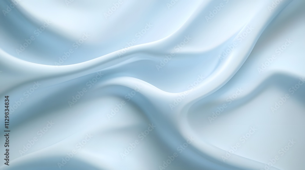 Abstract Light Blue Fabric Draped Softly Abstract Light Blue Fabric Draped Softly
