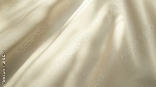 Elegant White Fabric with Flowing Folds