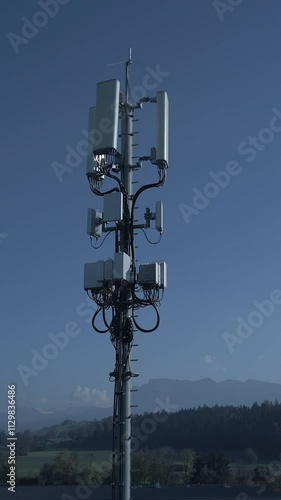 Wallpaper Mural A modern telecom tower equipped with advanced 5G antennas for seamless connectivity Torontodigital.ca