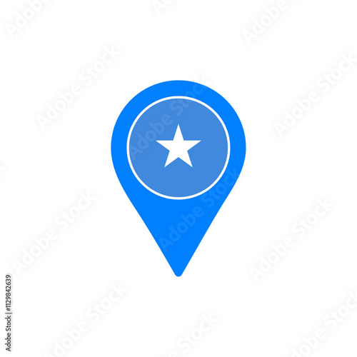 Somalia location pin vector with national flag design Free Download Somalia location pin vector with national flag design - GFXLoad