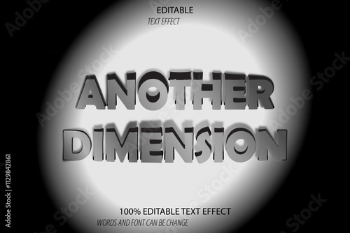 another dimension editable text effect 3d emboss elegant style