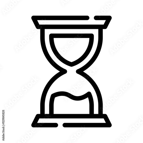 hourglass line icon
