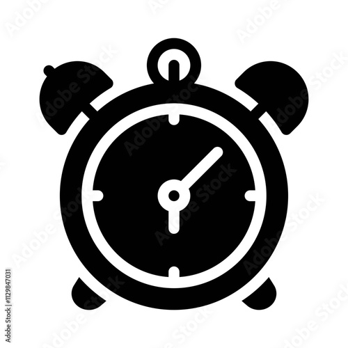 alarm glyph icon