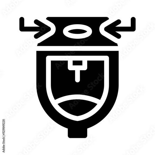 flush glyph icon