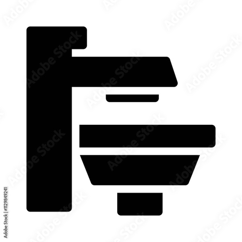 bidet glyph icon