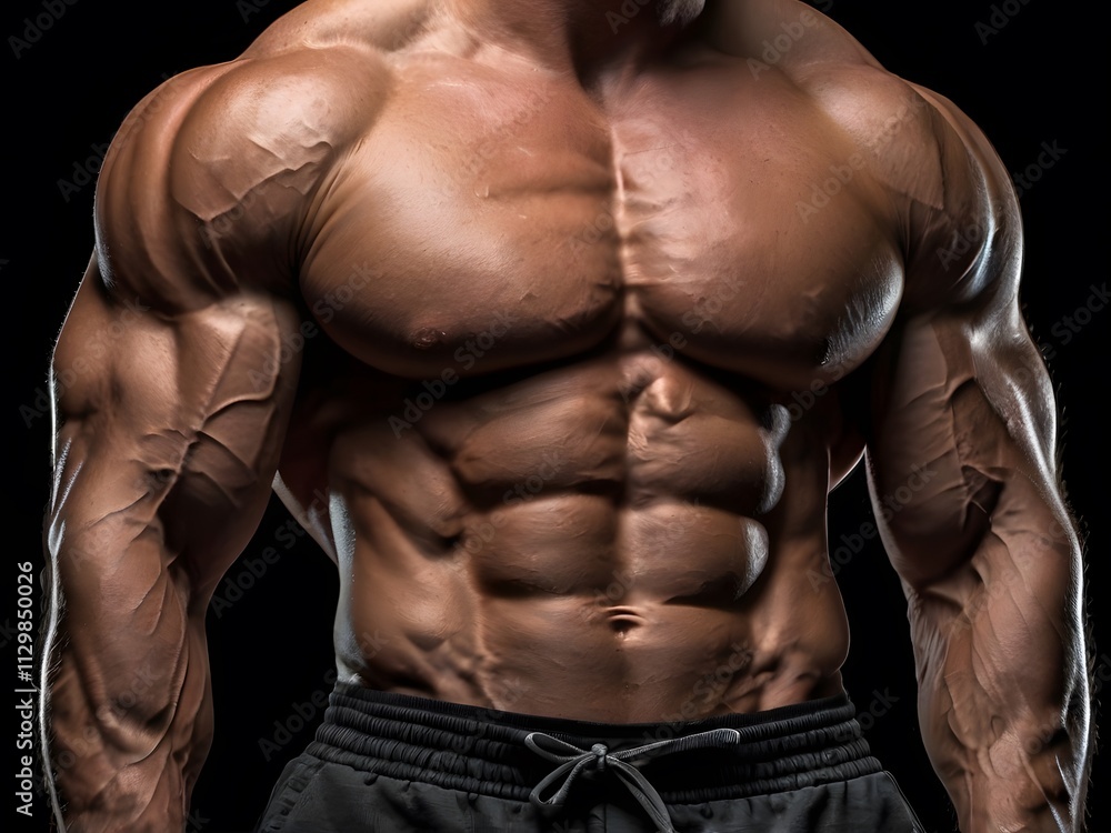 Muscular Man s Torso Fitness Bodybuilding Abs Strength Muscular Man s Torso Fitness Bodybuilding Abs Strength