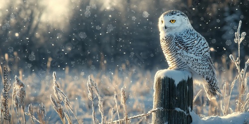 Majestic Snowy Owl Winter Wonderland Snow Owl Wildlife Birds Nature photo