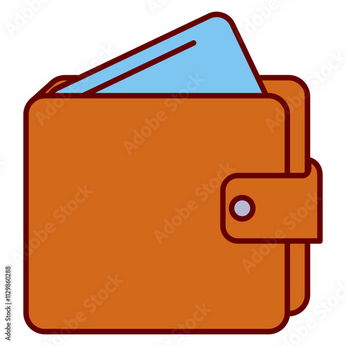 Financial Icon for Business Illustration. Flat design concept