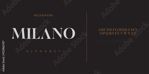 Milano typography beauty fashion elegant minimalist serif italic fonts decorative wedding vintage retro logos. Minimal luxury font alphabet logo. Vector illustration