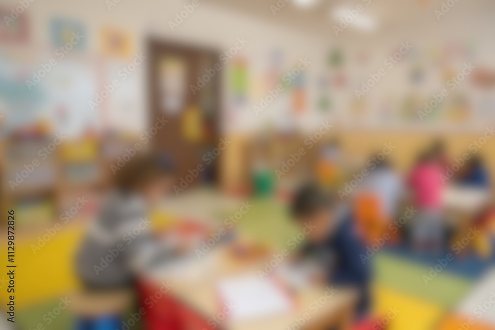 Children in a Blurred Classroom Children in a Blurred Classroom