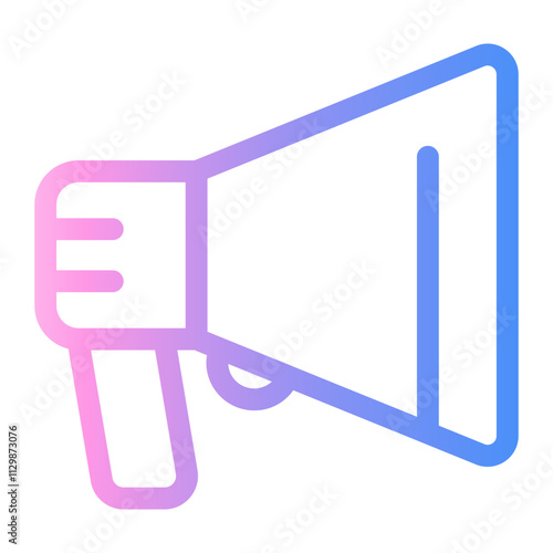 advertising Line Gradient Icon