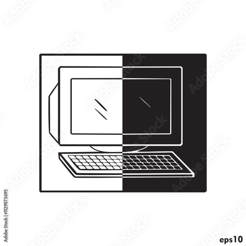 laptop computer with screen photo