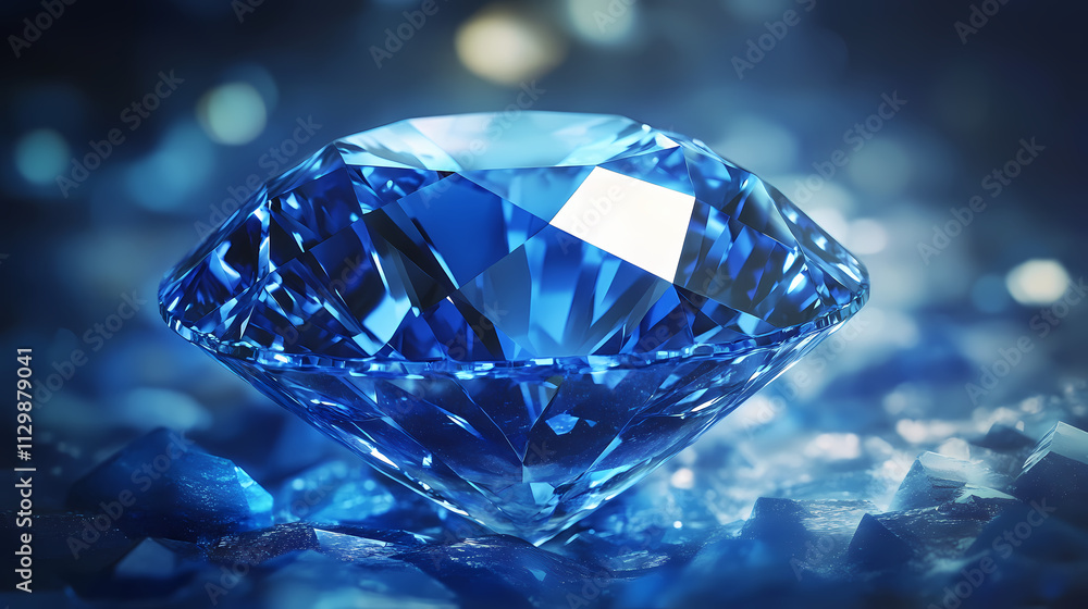 Abstract sapphire background showing a blue crystal surface. Sapphire. Illustration Abstract sapphire background showing a blue crystal surface. Sapphire. Illustration