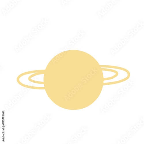 Cartoon solar system planet Illustration