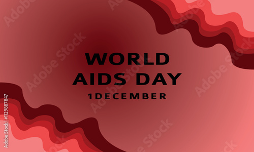 World aids day concept  illustration or background.