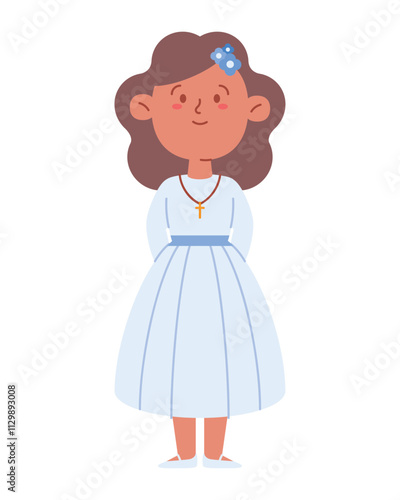 girl her first communion