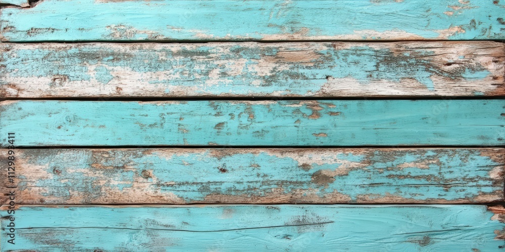 Close-Up of Weathered Turquoise Wood Planks Showcasing Unique Textures and Patterns for Background and Design Purposes Close-Up of Weathered Turquoise Wood Planks Showcasing Unique Textures and Patterns for Background and Design Purposes