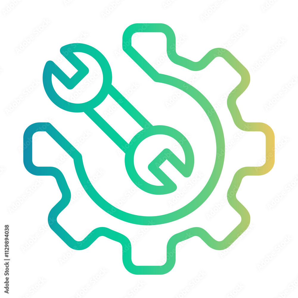 maintenance Line Gradient Icon maintenance Line Gradient Icon
