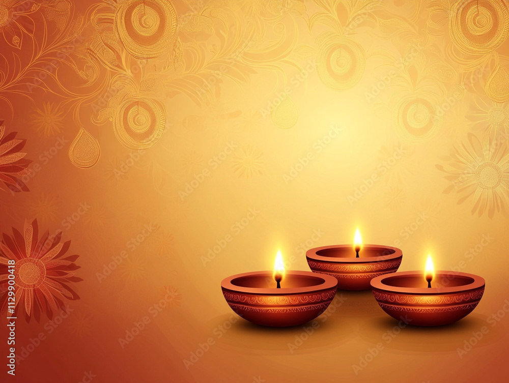 A traditional diwali background with copy space ai generated A traditional diwali background with copy space ai generated