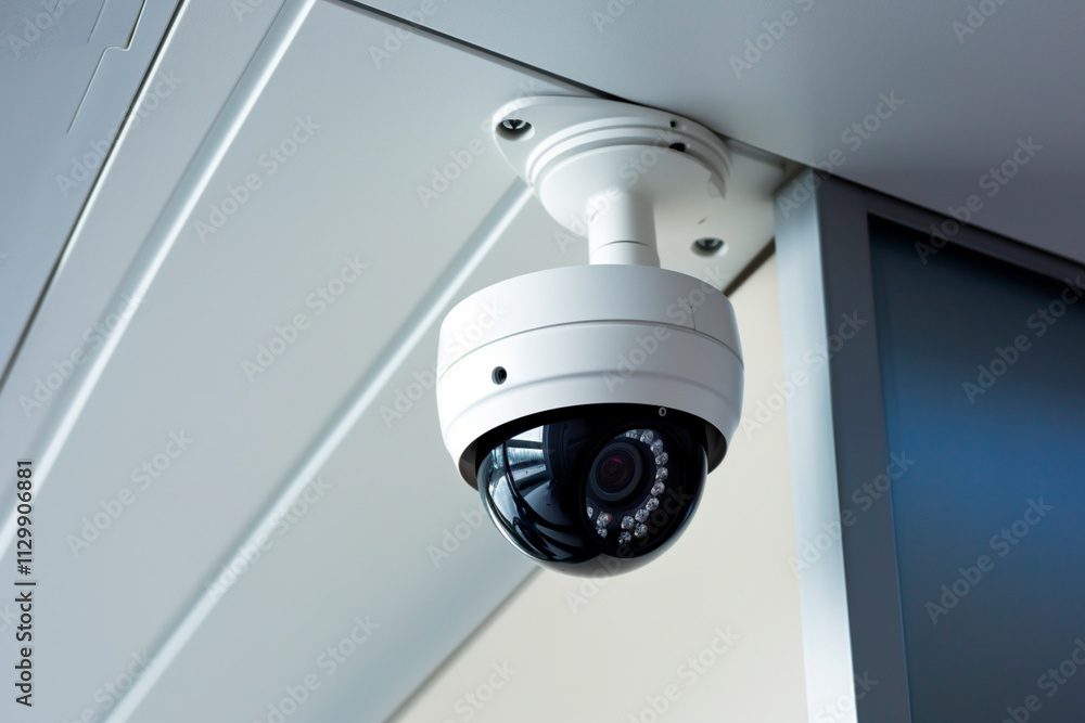 CCTV system observing the area to maintain local security. Camera and protection system CCTV system observing the area to maintain local security. Camera and protection system