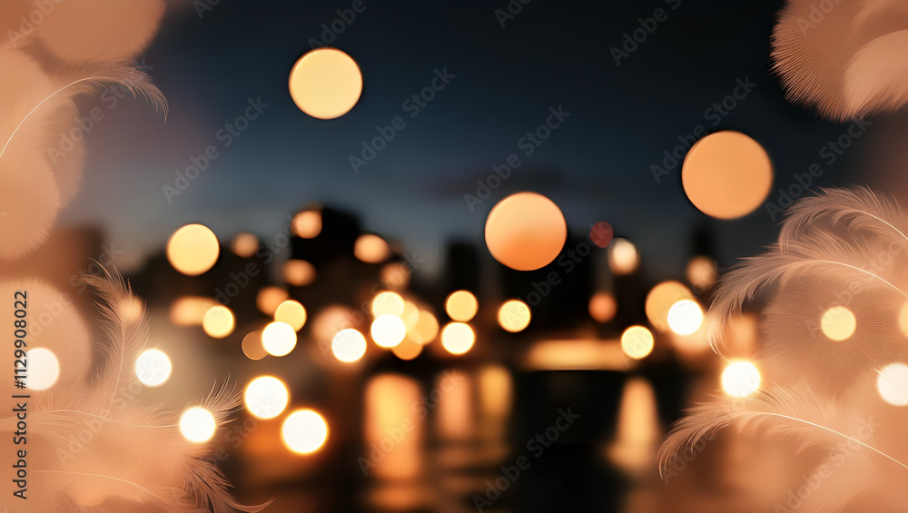 A blurry image of lights. A blurry image of lights.