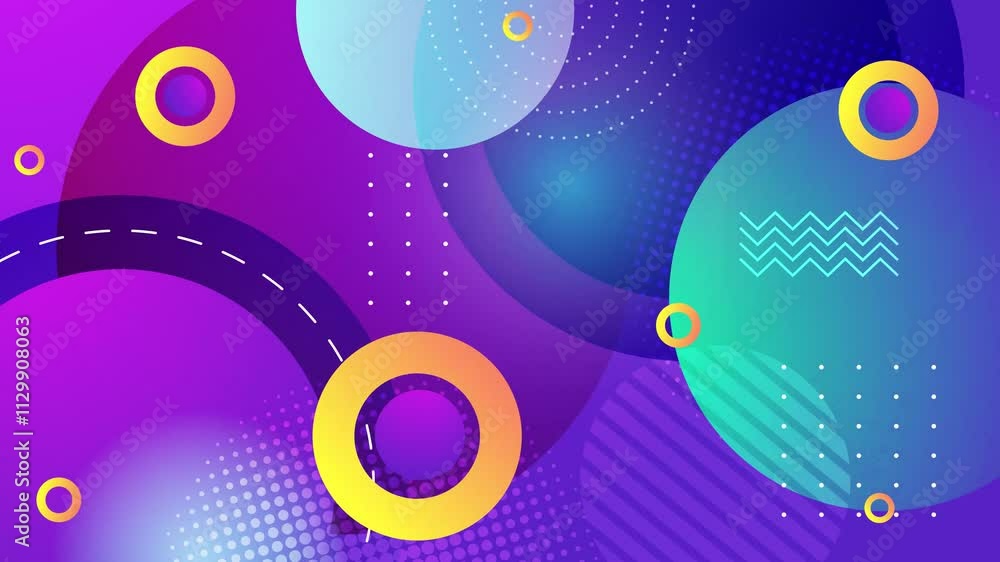 stylish modern geometric shapes and patterns set on a colorful abstract background seamless 4k video background motion pop art design stylish modern geometric shapes and patterns set on a colorful abstract background seamless 4k video background motion pop art design