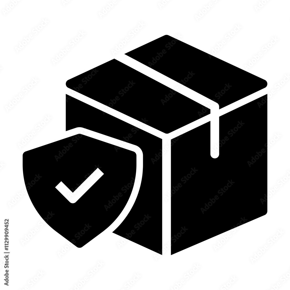 shipping insurance Solid icon shipping insurance Solid icon