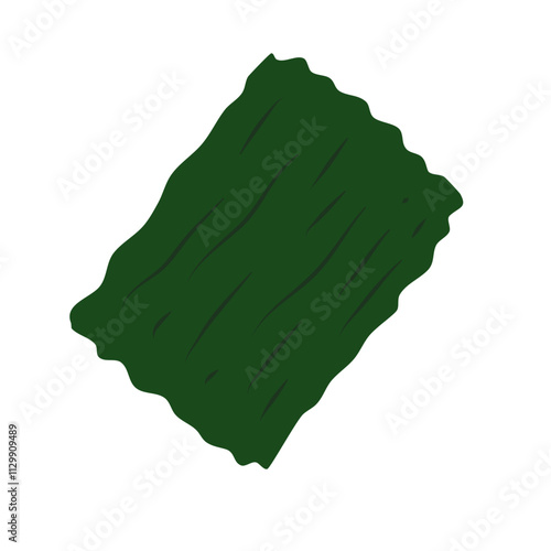 Nori dried seaweed sheets vector
