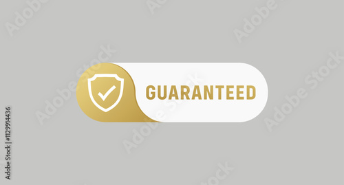 Guaranteed label vector isolated. 100% guaranteed Guaranteed Label Vector for product packaging. 100% Satisfaction Label Vector Isolated.