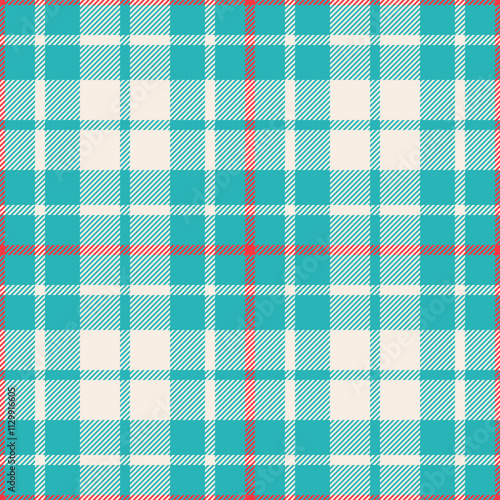 tartan textured plaid design, christmas checkered seamless pattern, winter wrapping paper vector template