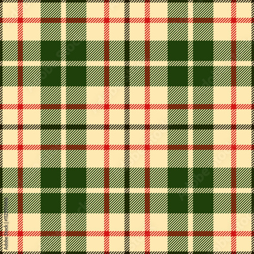 tartan textured plaid design, christmas checkered seamless pattern, winter wrapping paper vector template