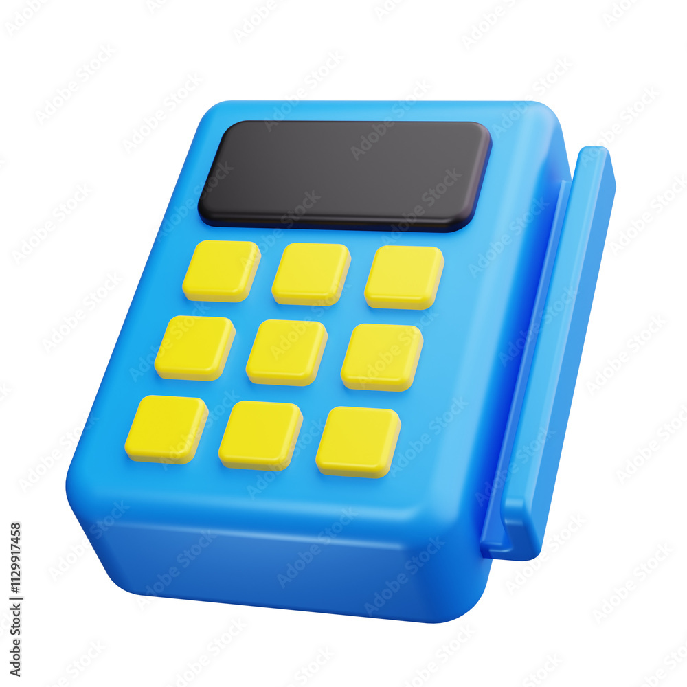 POS Machine 3d Render Icons